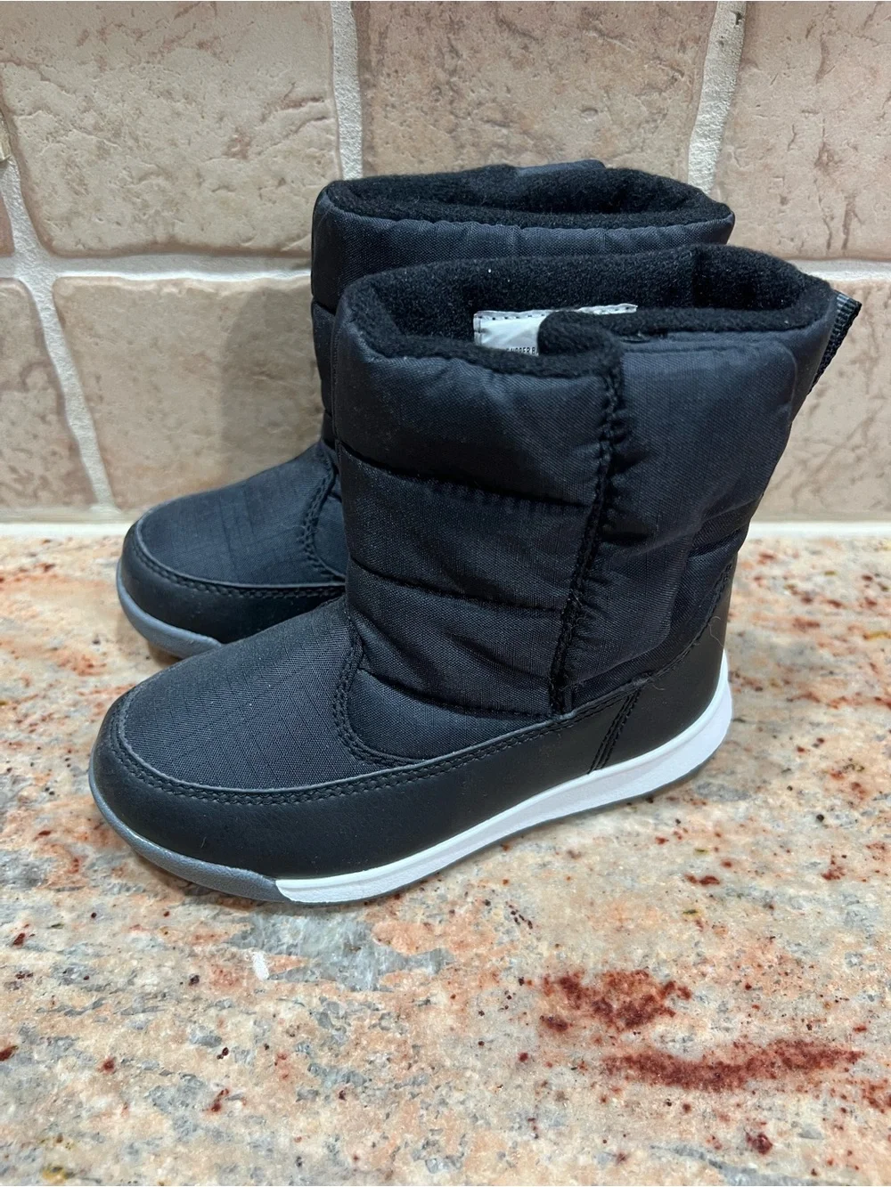 Kids Black Winter Boot - Insulated Snow Shoe